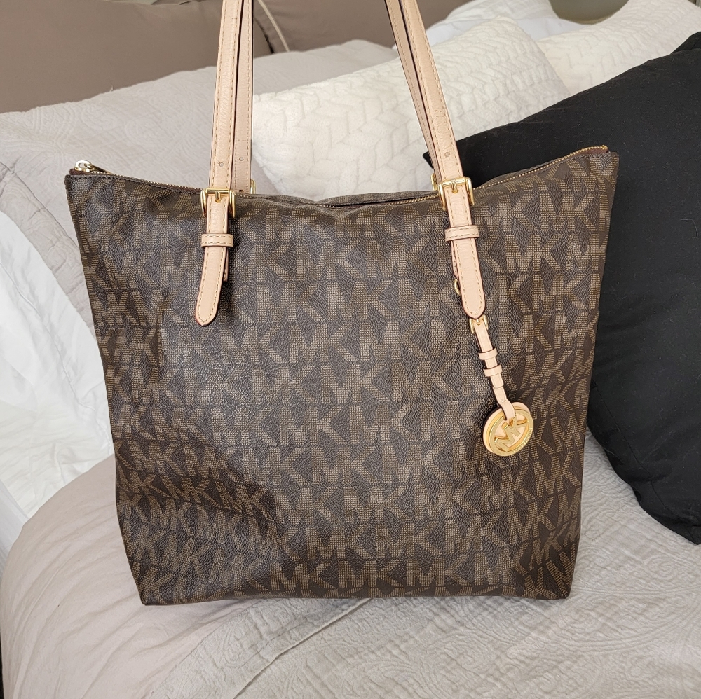 Michael Kors Logo Coated Tote Bag